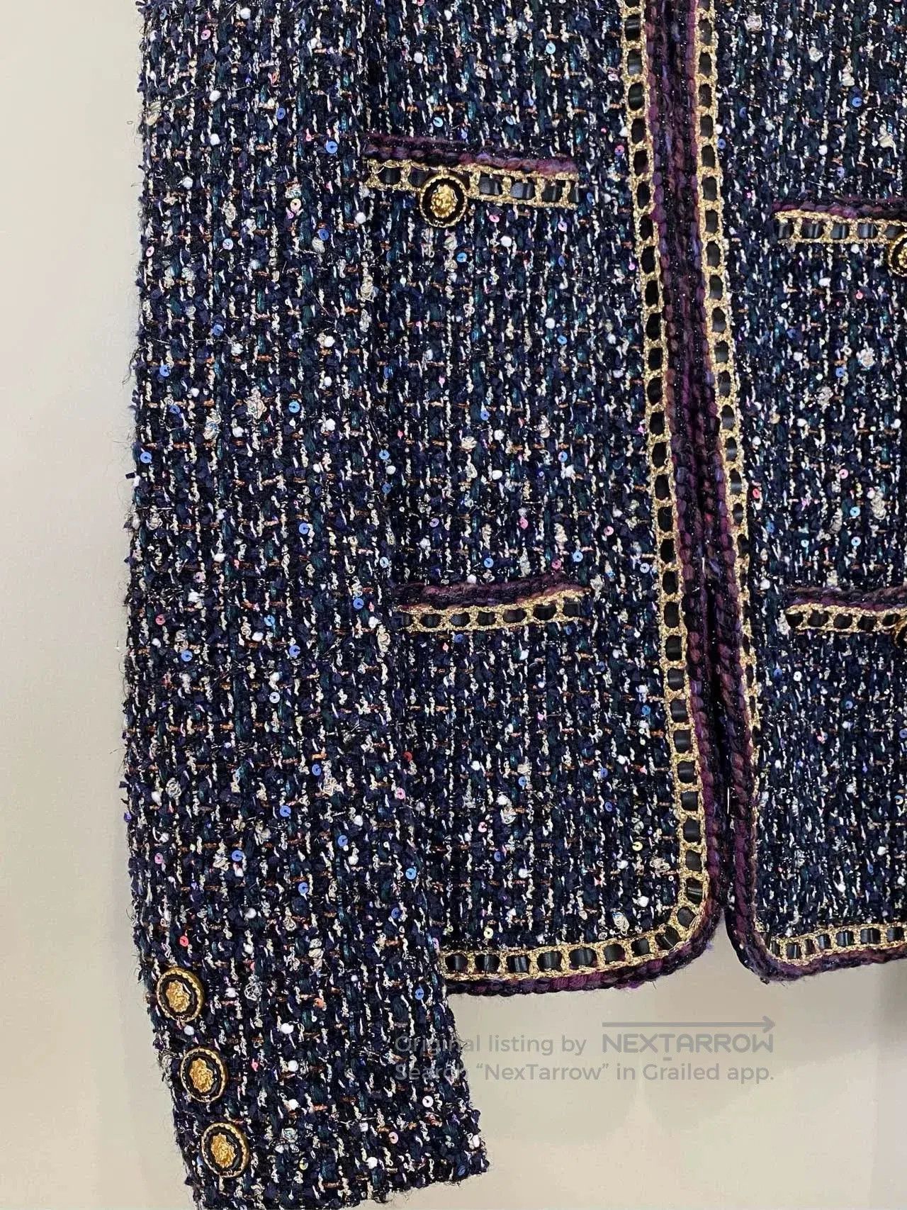 Chanel Chanel 21A Castle Berry Embroidered Jacket. Size US L / EU 52-54 / 3 - 4 Thumbnail