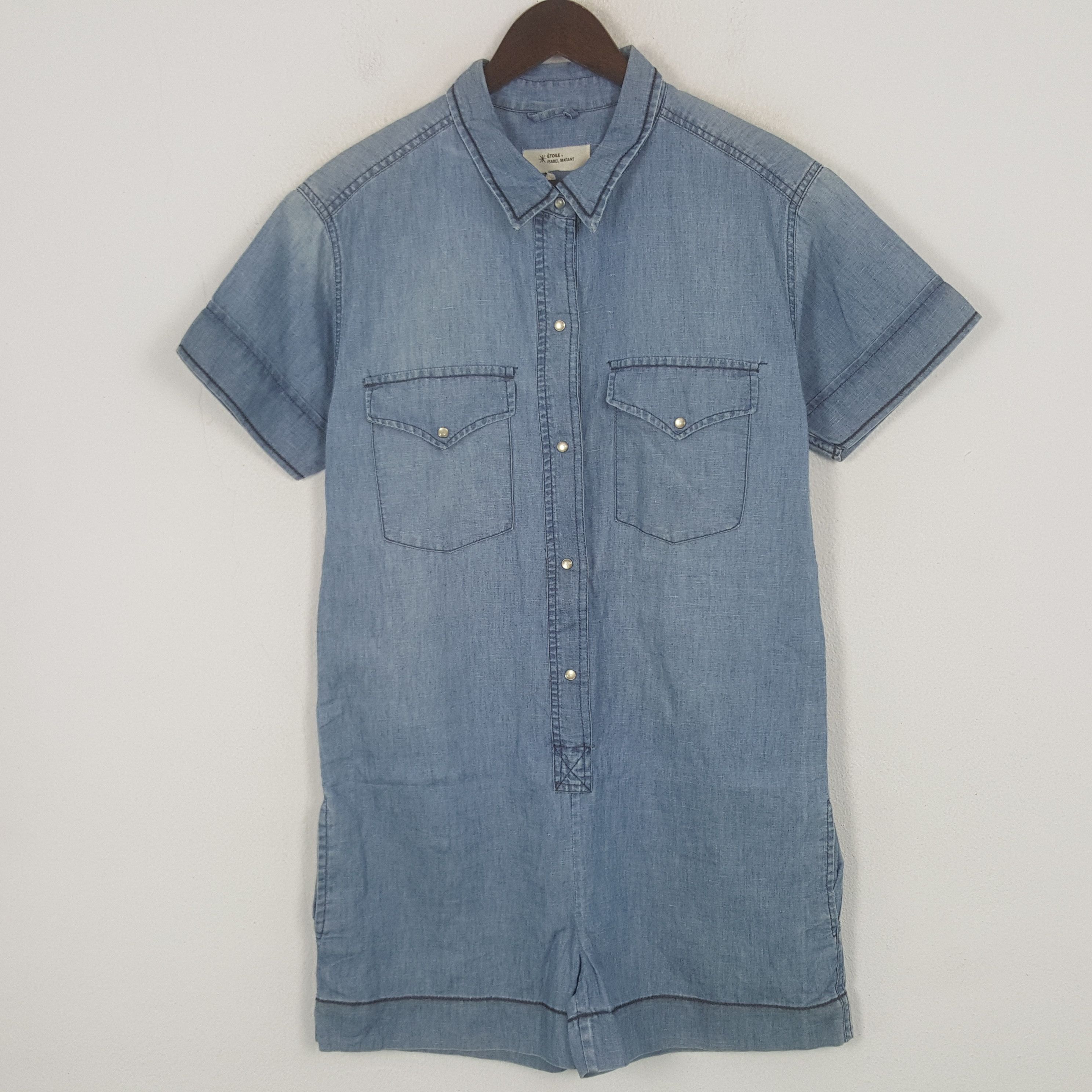 Isabel Marant Etoile Vintage Etoile Isabel Marant Denim Button Shirt Size M / US 6-8 / IT 42-44 - 1 Thumbnail