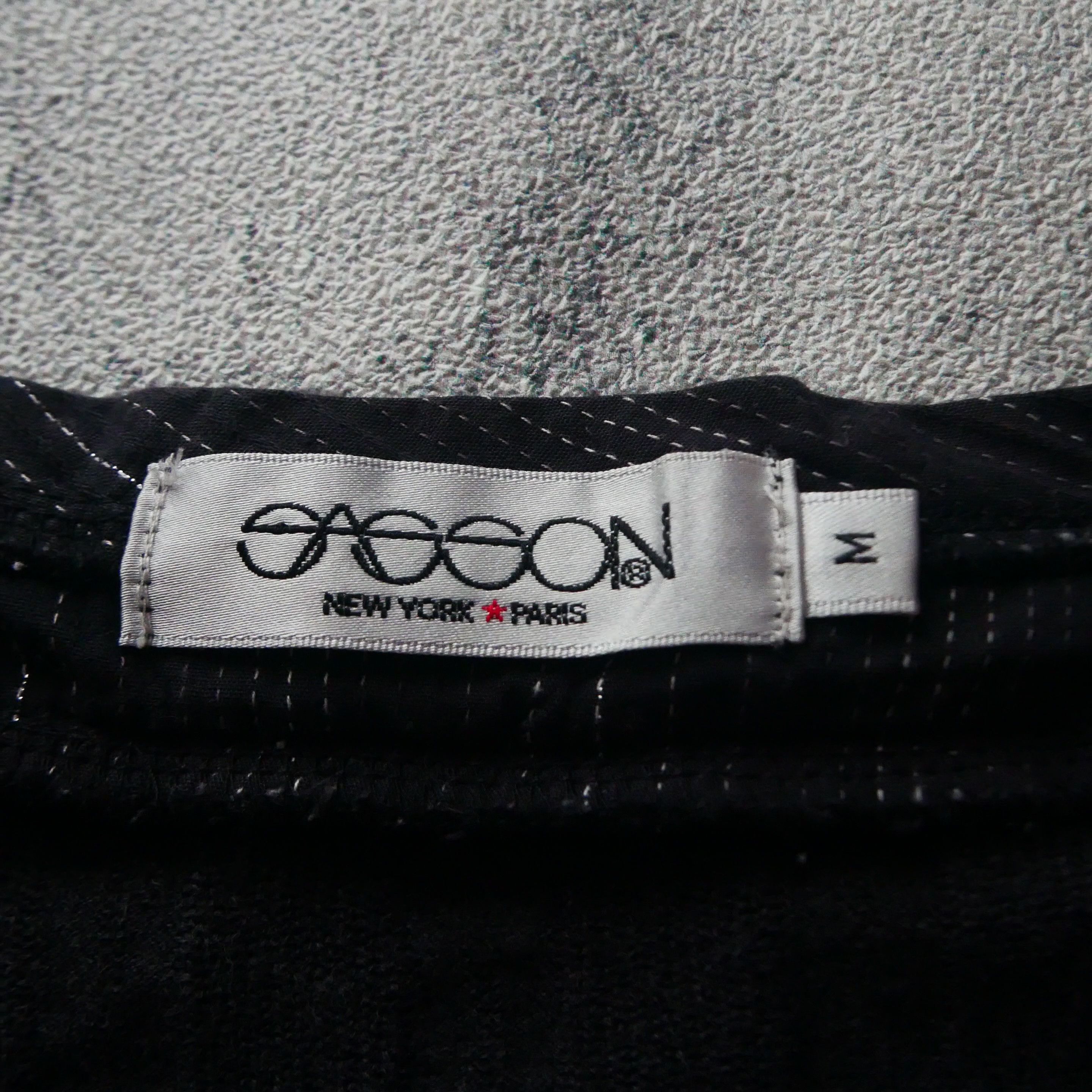 Japanese Brand Saggon Henley Striped Double Layer Black Tshirt Size US M / EU 48-50 / 2 - 6 Thumbnail