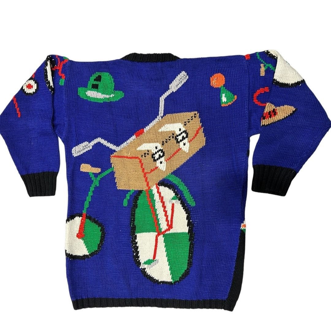 Other Vintage 1988 Berek Hand Knit Rare Victorian Era Bike Sweater Size M / US 6-8 / IT 42-44 - 2 Thumbnail