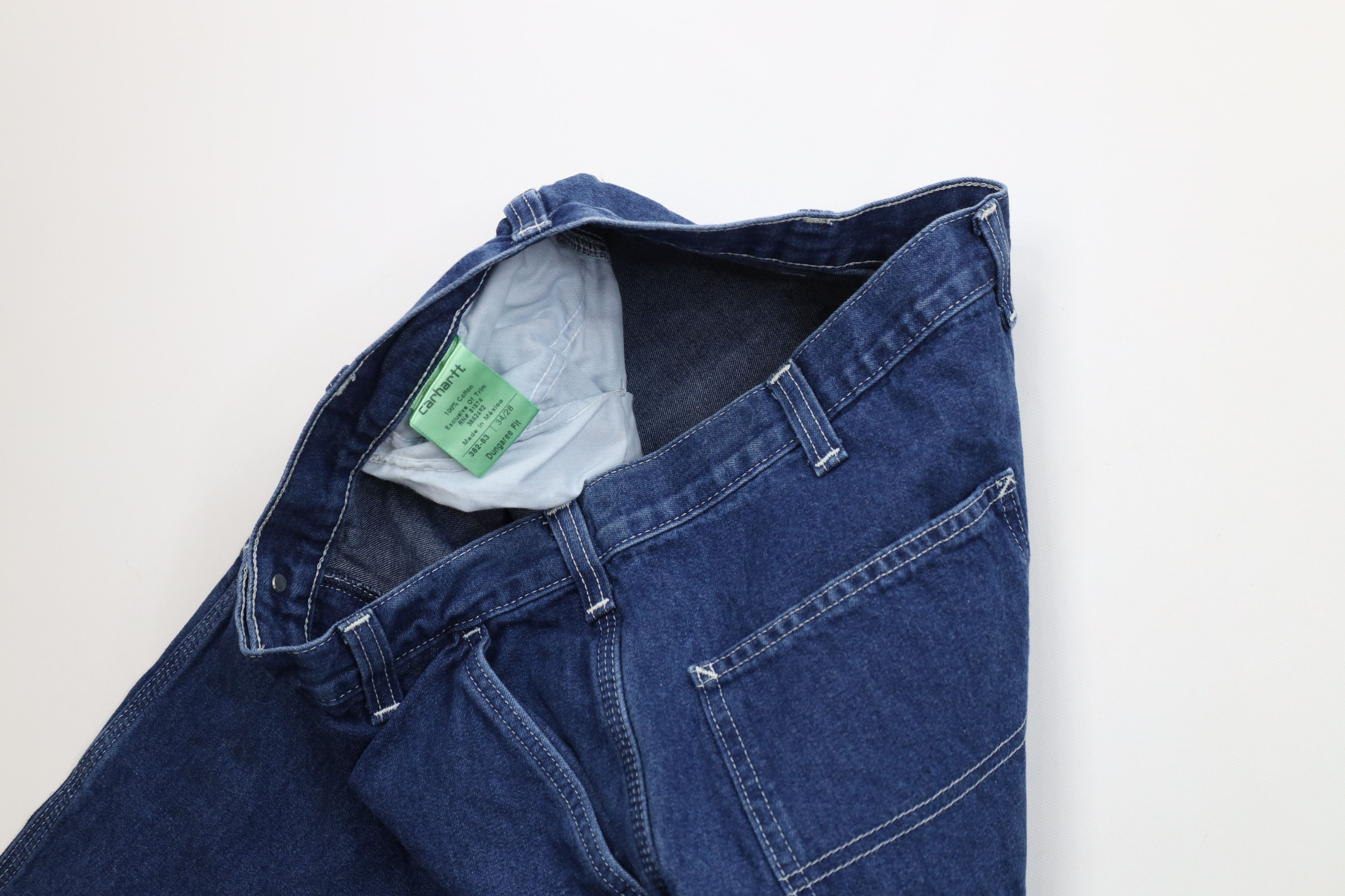 Carhartt Vintage Carhartt Wide Leg Dungaree Denim Jeans Cotton Size US 34 / EU 50 - 8 Thumbnail