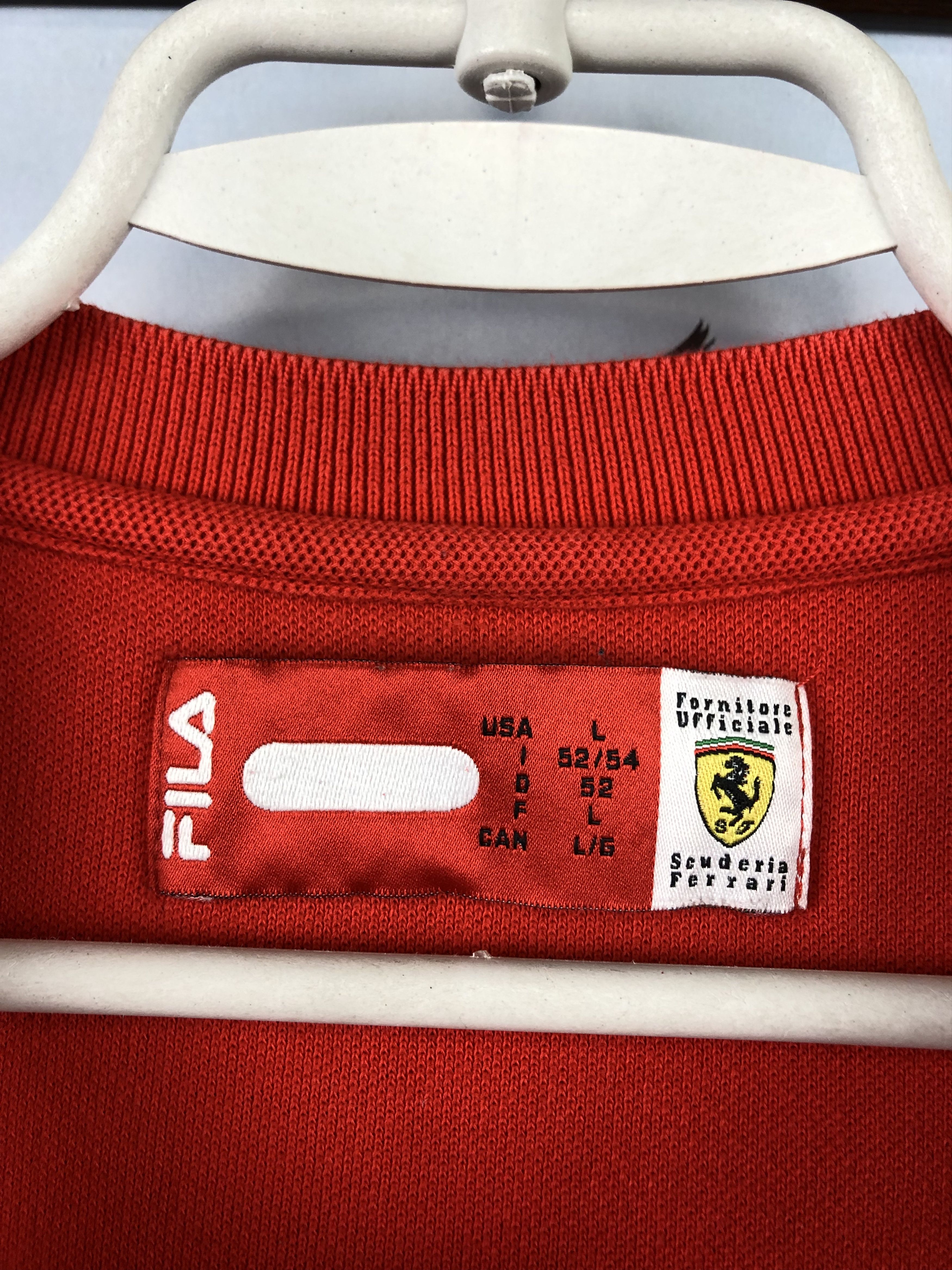 Ferrari Vintage Ferrari Racing Shirt Tee Rare Red Scuderia Formula Size US L / EU 52-54 / 3 - 7 Thumbnail