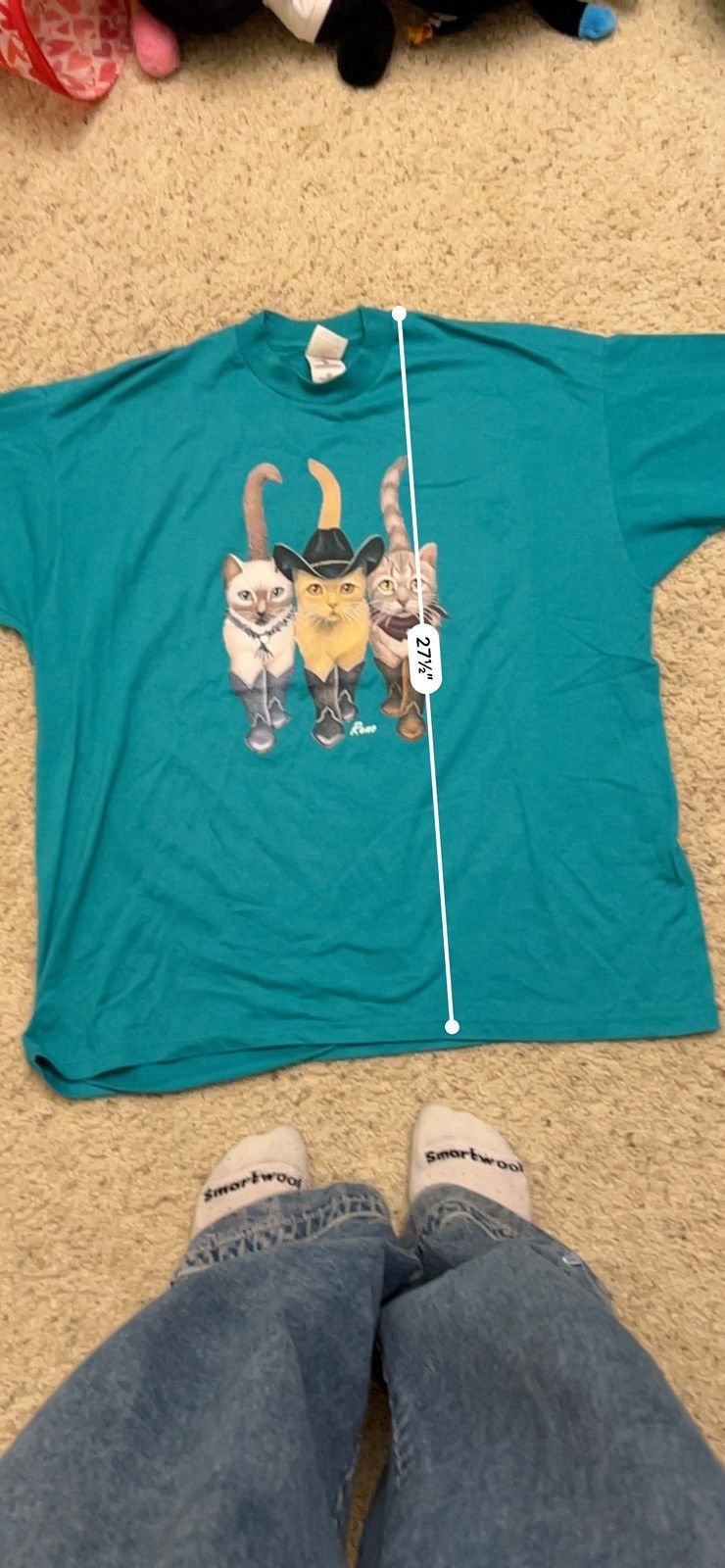 Vintage × basketcase gallery Vintage Reno Cowboy Cats Tee Size US XXL / EU 58 / 5 - 6 Thumbnail