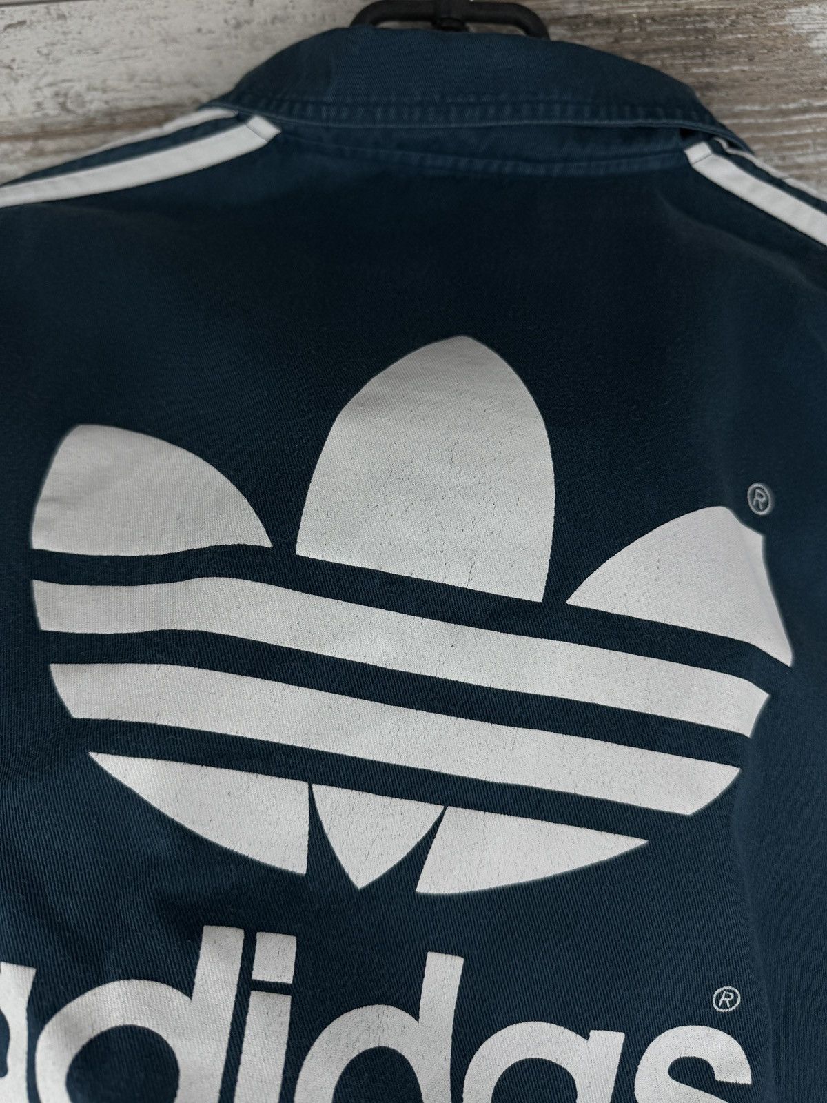 Adidas × Vintage Mens Vintage distressed Adidas rugby sweatshirt rare y2k Size US L / EU 52-54 / 3 - 18 Thumbnail
