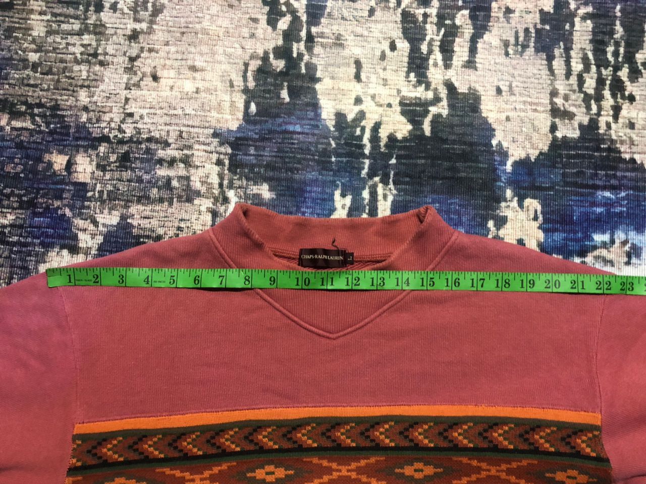 Chaps Ralph Lauren 90s Chaps Ralph Lauren Native Sweatshirt Stain Distressed Size US M / EU 48-50 / 2 - 20 Thumbnail