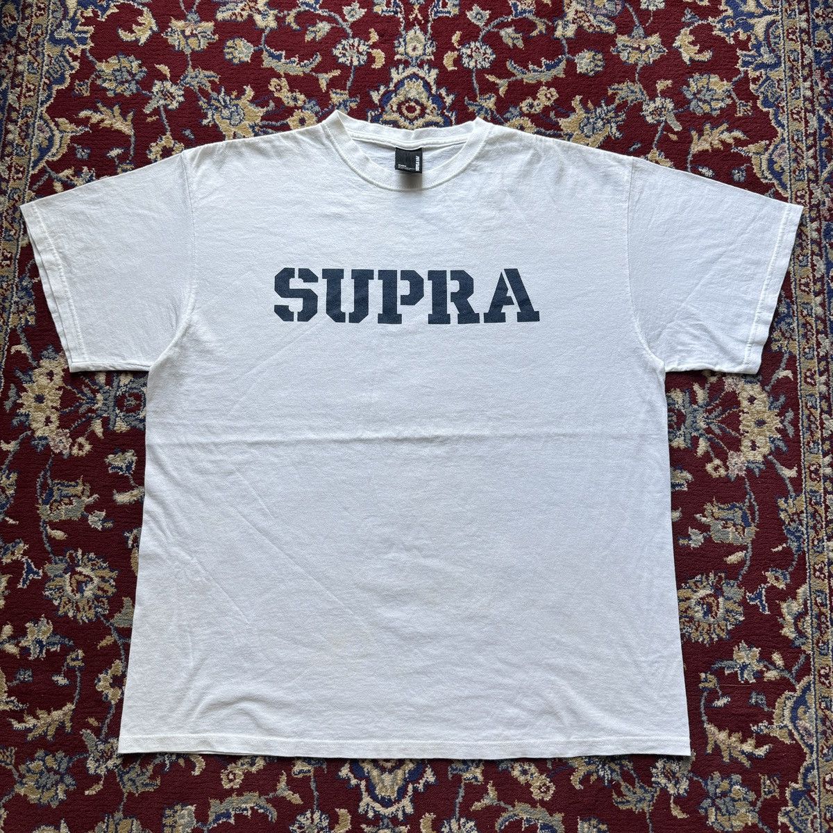 Supra Vintage 2000s Supra Skateboards spellout Logo tee Y2K skater Size US XL / EU 56 / 4 - 2 Thumbnail
