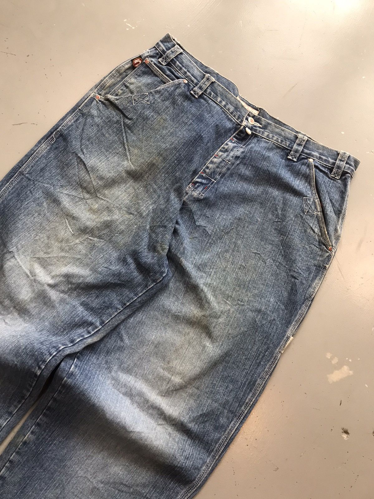 Ecko Unltd. × Vintage Vintage Ecko UNLTD baggy fit big pockets cargodenim Size US 41 - 4 Thumbnail