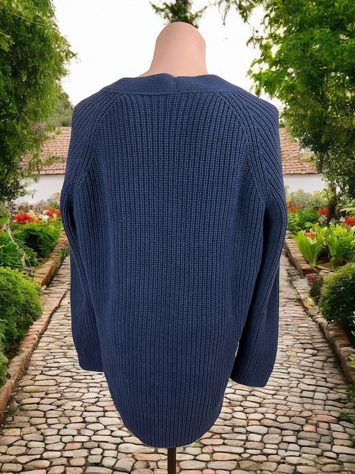 Other Marc Cain navy oversized cardigan size N2 / 36 Size S / US 4 / IT 40 - 3 Thumbnail