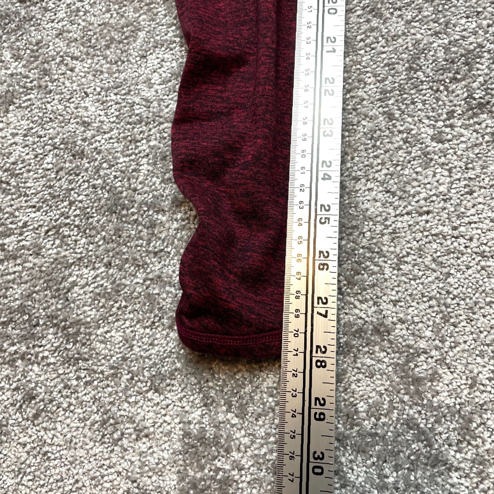 American Eagle Outfitters VINTAGE? No — American Eagle Outfitters Leggings Women S Red Solid Pull On 26x28 Inseam 28 Stretch Athletic Regular Size 28" / US 6 / IT 42 - 4 Thumbnail