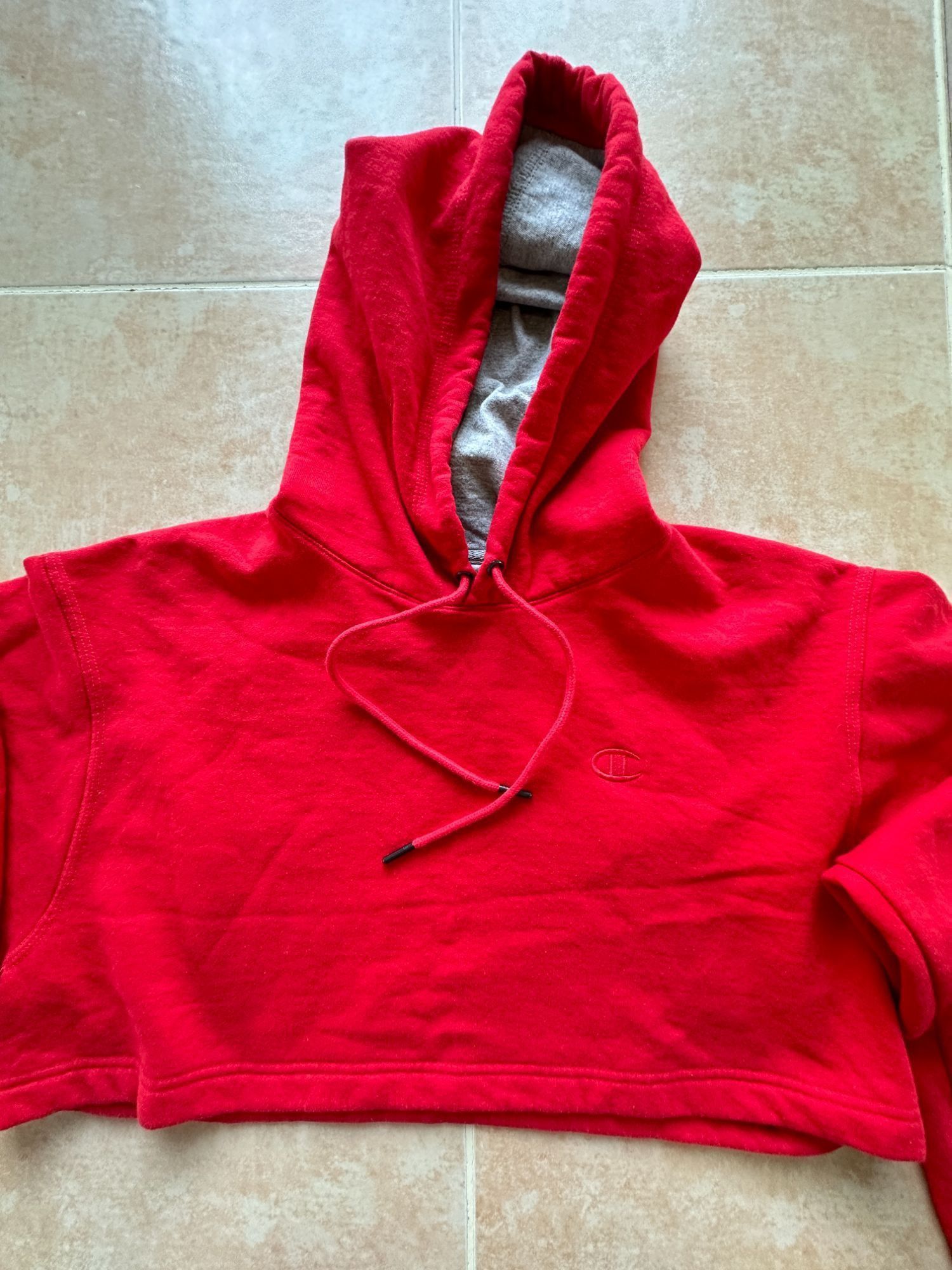 Champion Champion Red Crop Sweat Hoodie Women size M Size M / US 6-8 / IT 42-44 - 4 Thumbnail
