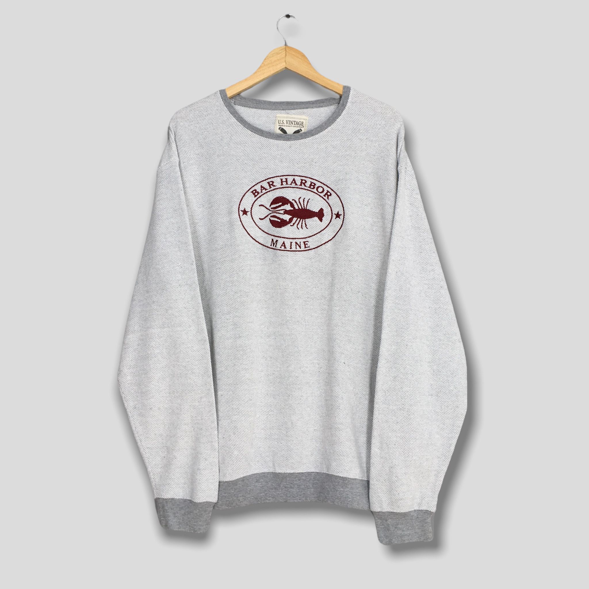 Vintage Vintage Bar Harbor Maine State Gray Sweatshirt Large Size US L / EU 52-54 / 3 - 1 Thumbnail