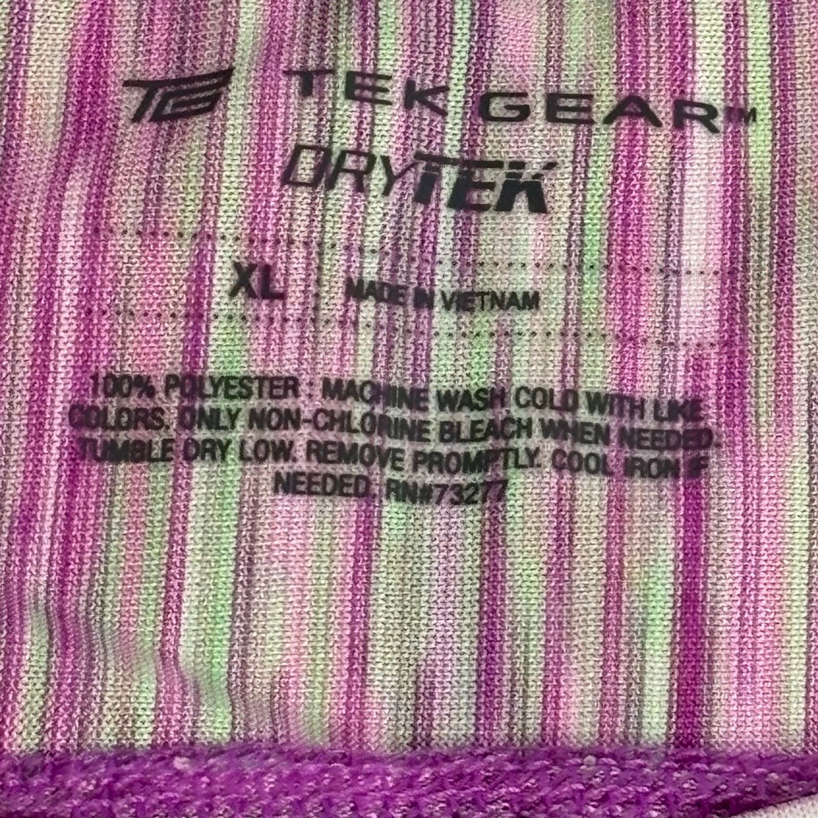 Tek Gear Tek Gear DryTek Space Dye Purple Pink Athletic Tee XL Size XL / US 12-14 / IT 48-50 - 2 Thumbnail