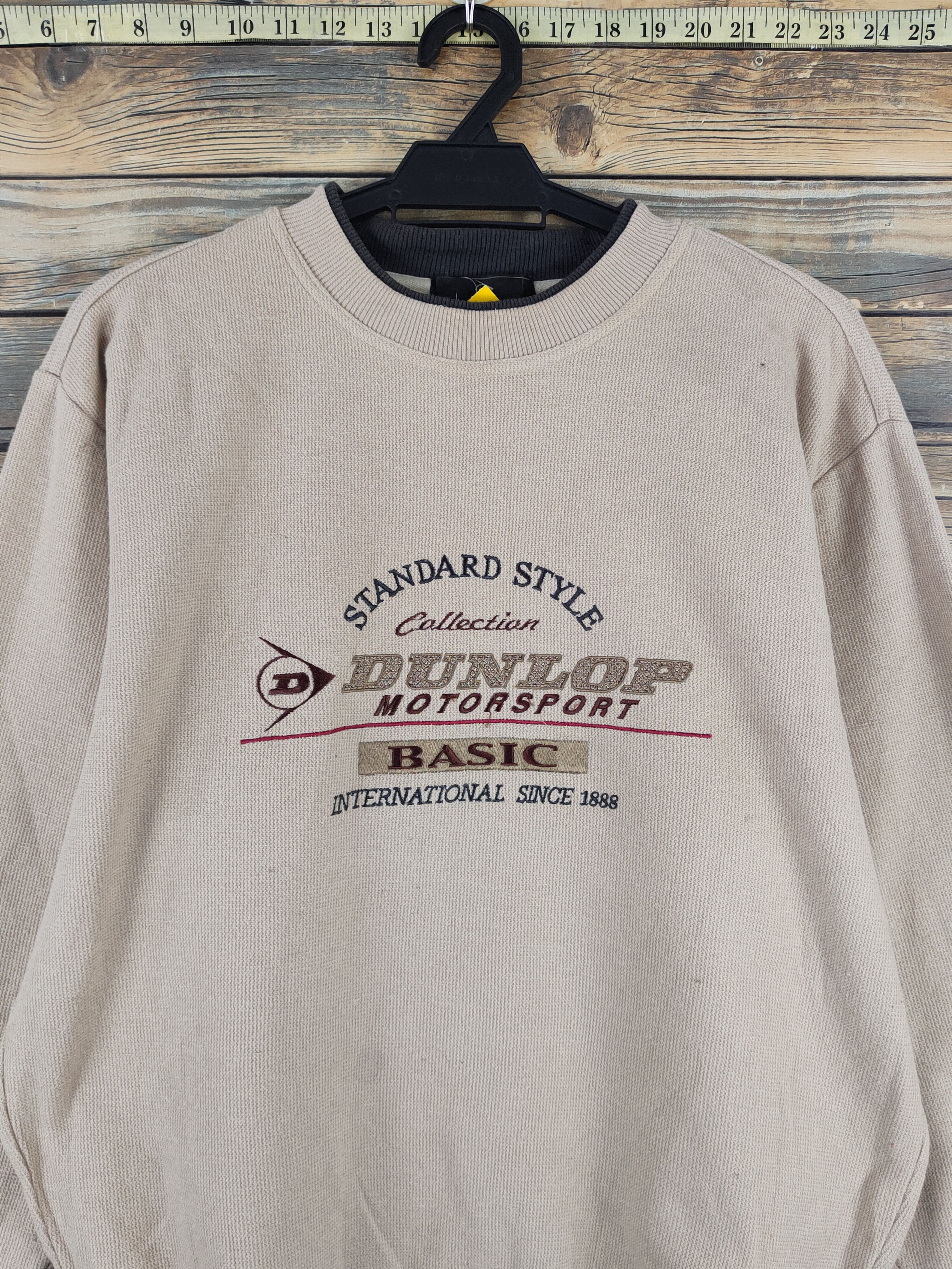 Dunlop Donlup Motorsport Brown Knitwear Sweatshirts #W2160 Size US M / EU 48-50 / 2 - 2 Thumbnail