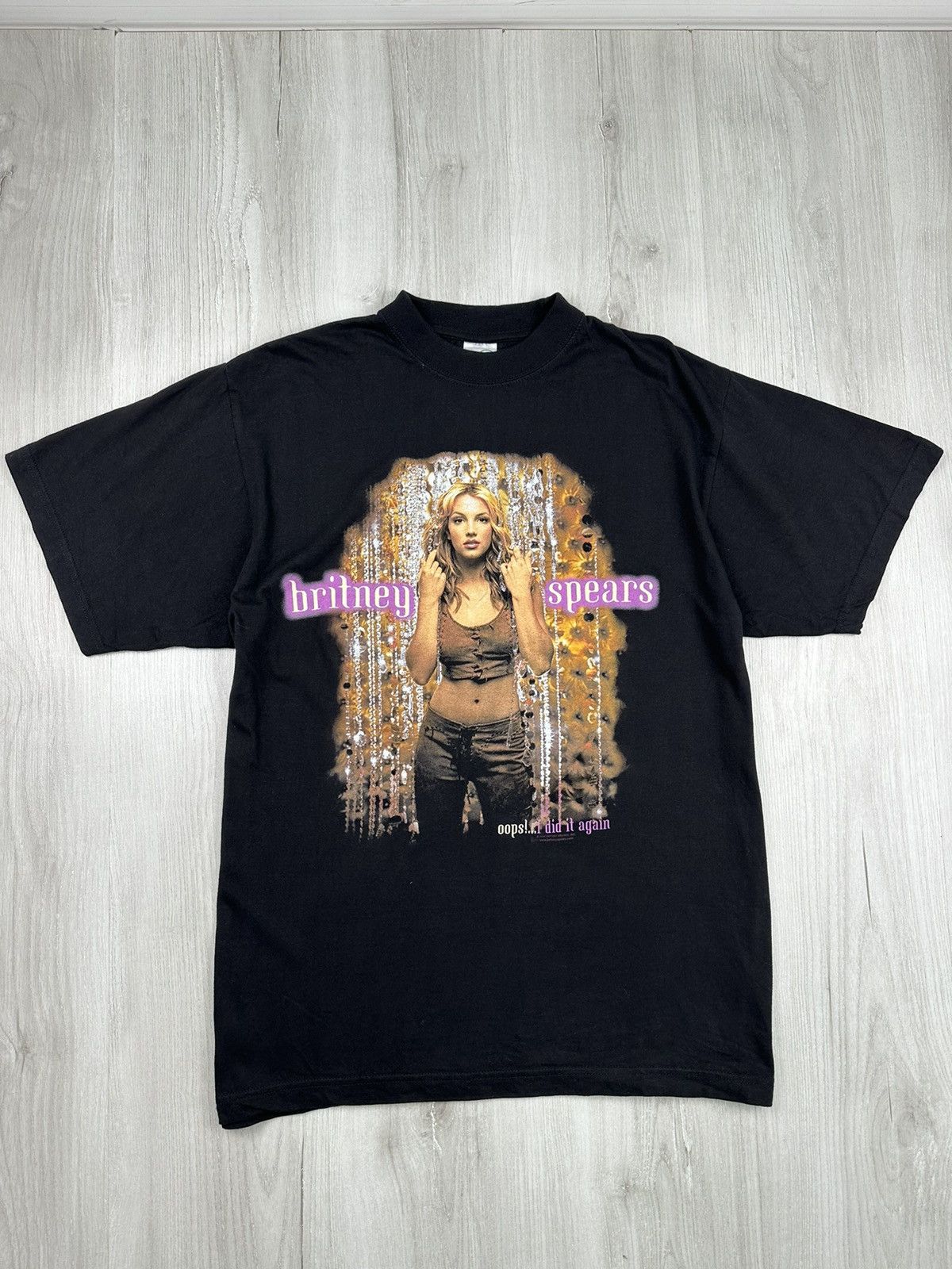 Band Tees Vintage 2000 Britney Spears Oops (Ariana Grande Lady Gaga) Size US L / EU 52-54 / 3 - 1 Thumbnail