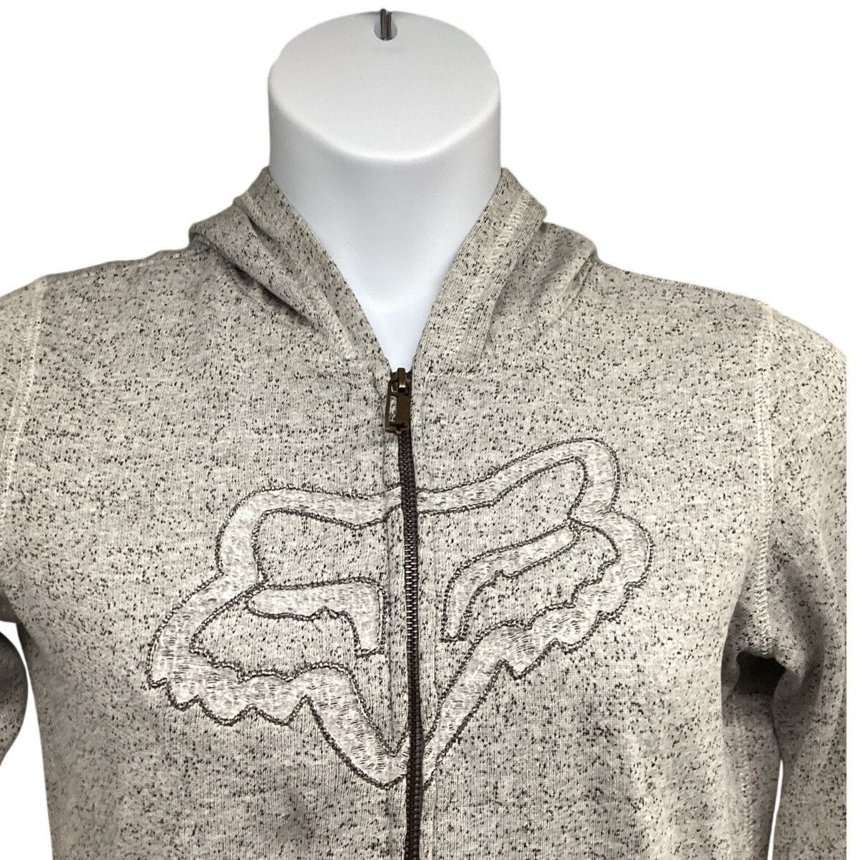 Fox Racing Fox Racing Beige Zip Up Hoodie Jacket Large Stretch Pockets Size L / US 10 / IT 46 - 5 Thumbnail