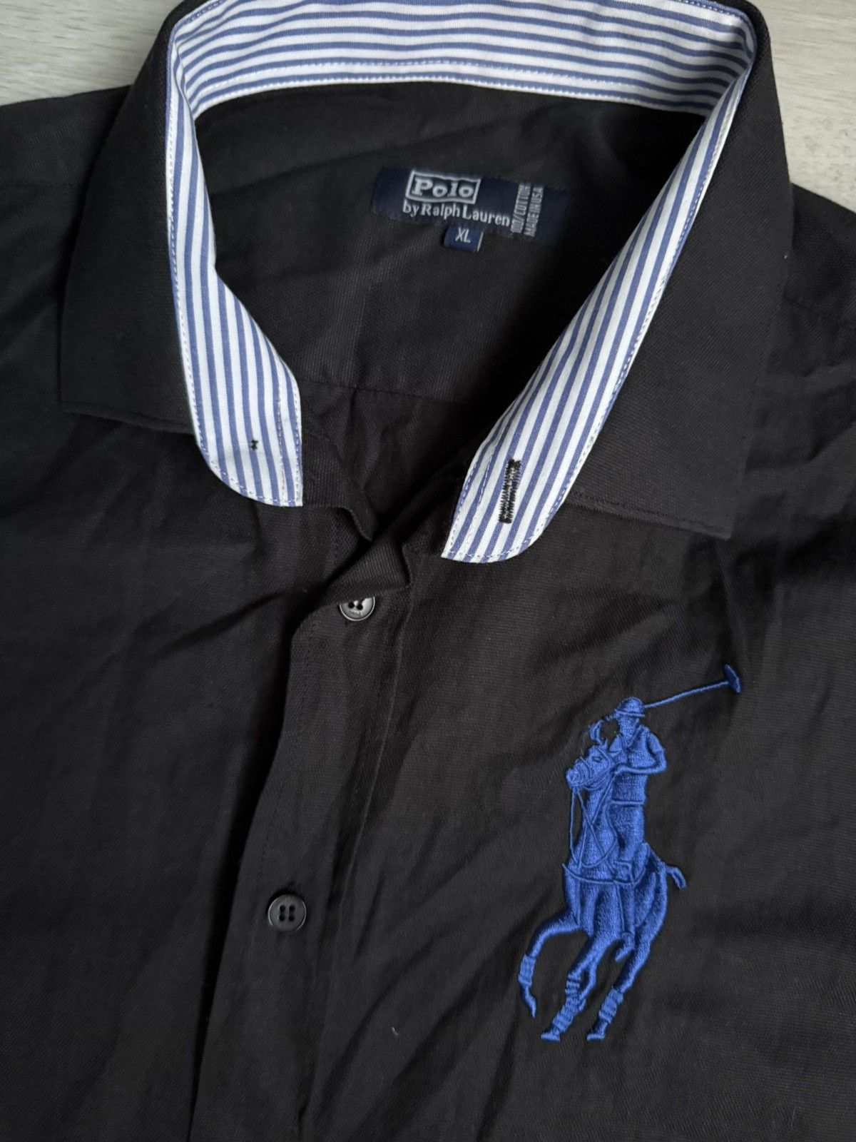 Polo Ralph Lauren × Vintage Vintage Polo Ralph Lauren rare shirt made in USA Size US XL / EU 56 / 4 - 2 Thumbnail