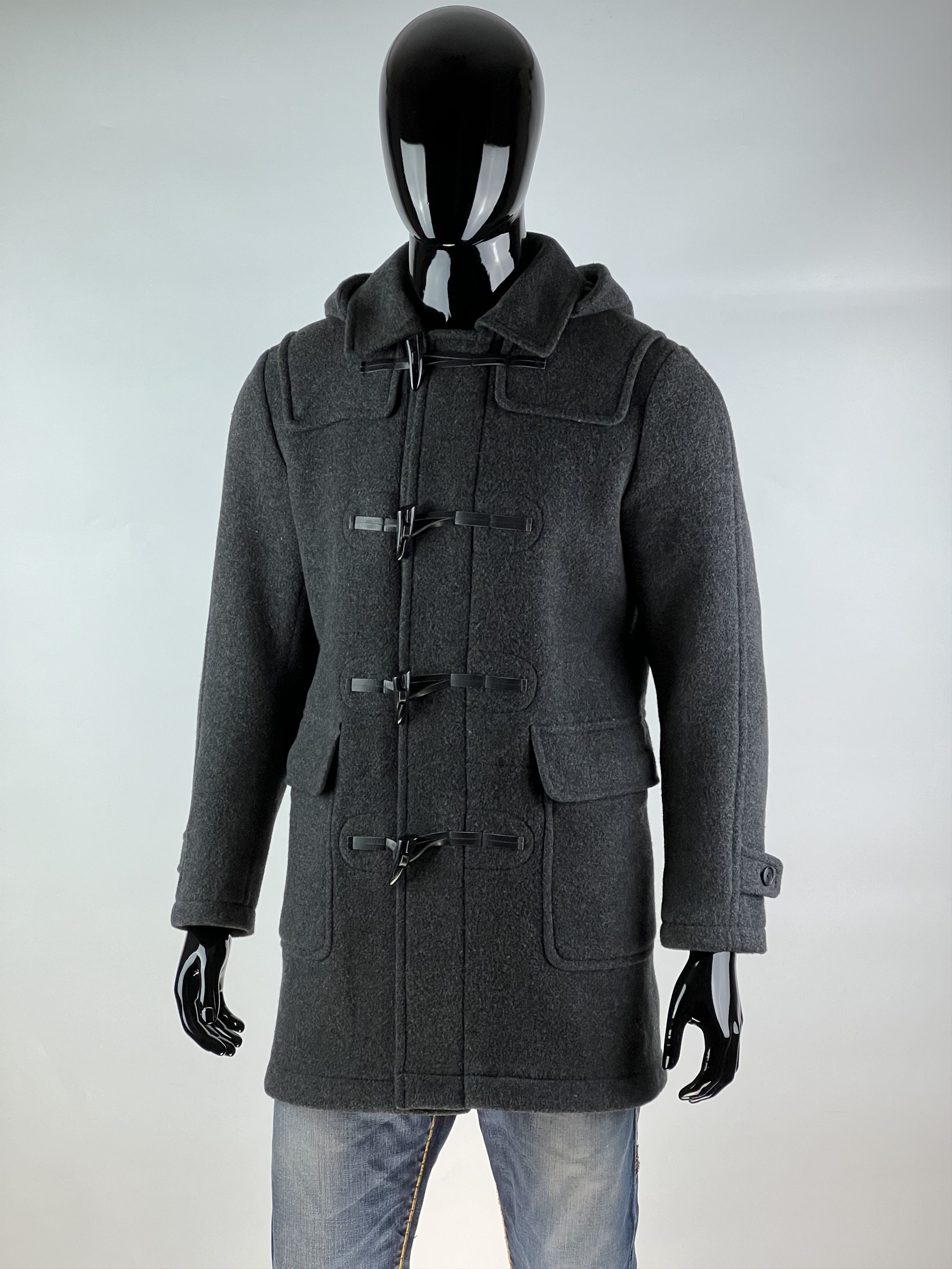 Uniqlo Men's Wool Duffle Coat Gray Size S