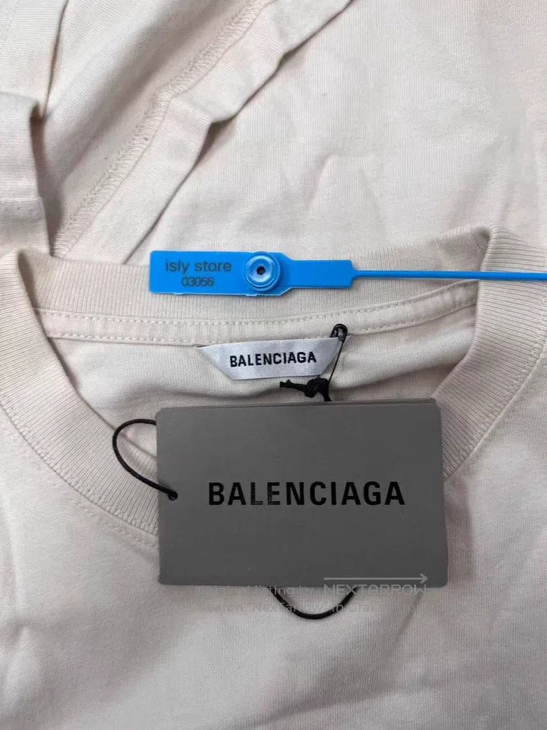 Balenciaga Balenciaga Logo Embroidered Short Sleeve T-Shirt Size L / US 10 / IT 46 - 5 Thumbnail