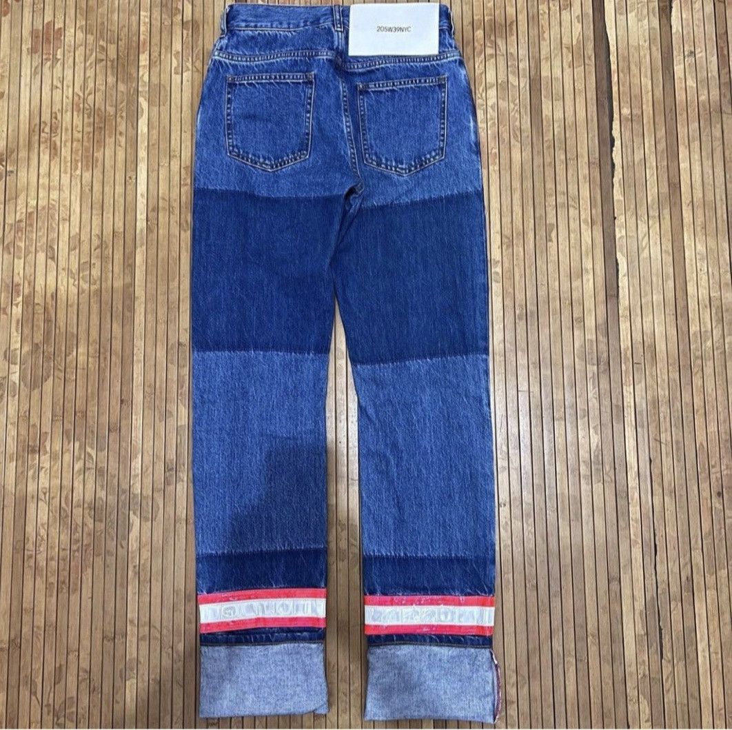 Calvin Klein 205W39NYC SS19 Reflective Patch Denim Jeans | Grailed