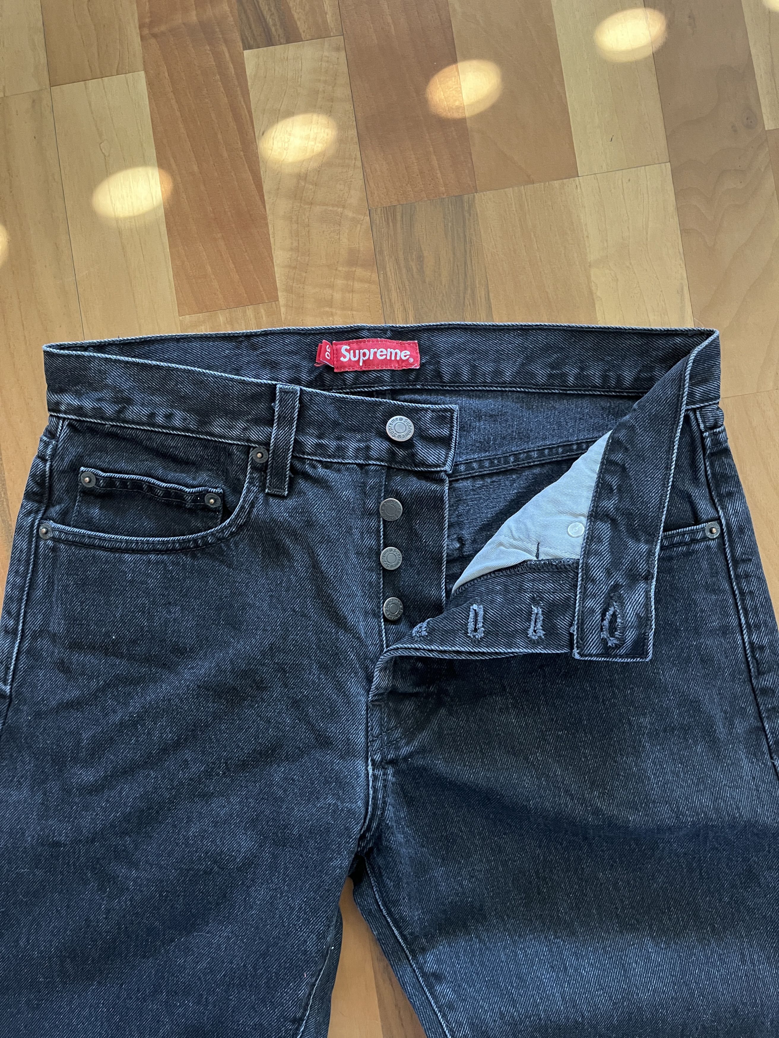 Supreme Black Supreme Denim Size US 30 / EU 46 - 2 Thumbnail
