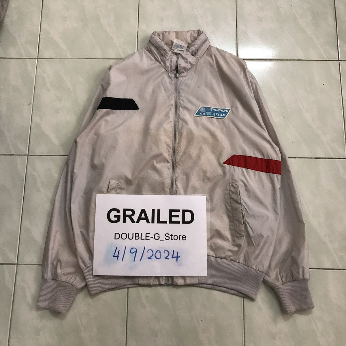 Adidas 📌VINTAGE ADIDAS ZIPPER JACKET RUNNING TEAM AT&T BIG LOGO Size US L / EU 52-54 / 3 - 1 Thumbnail