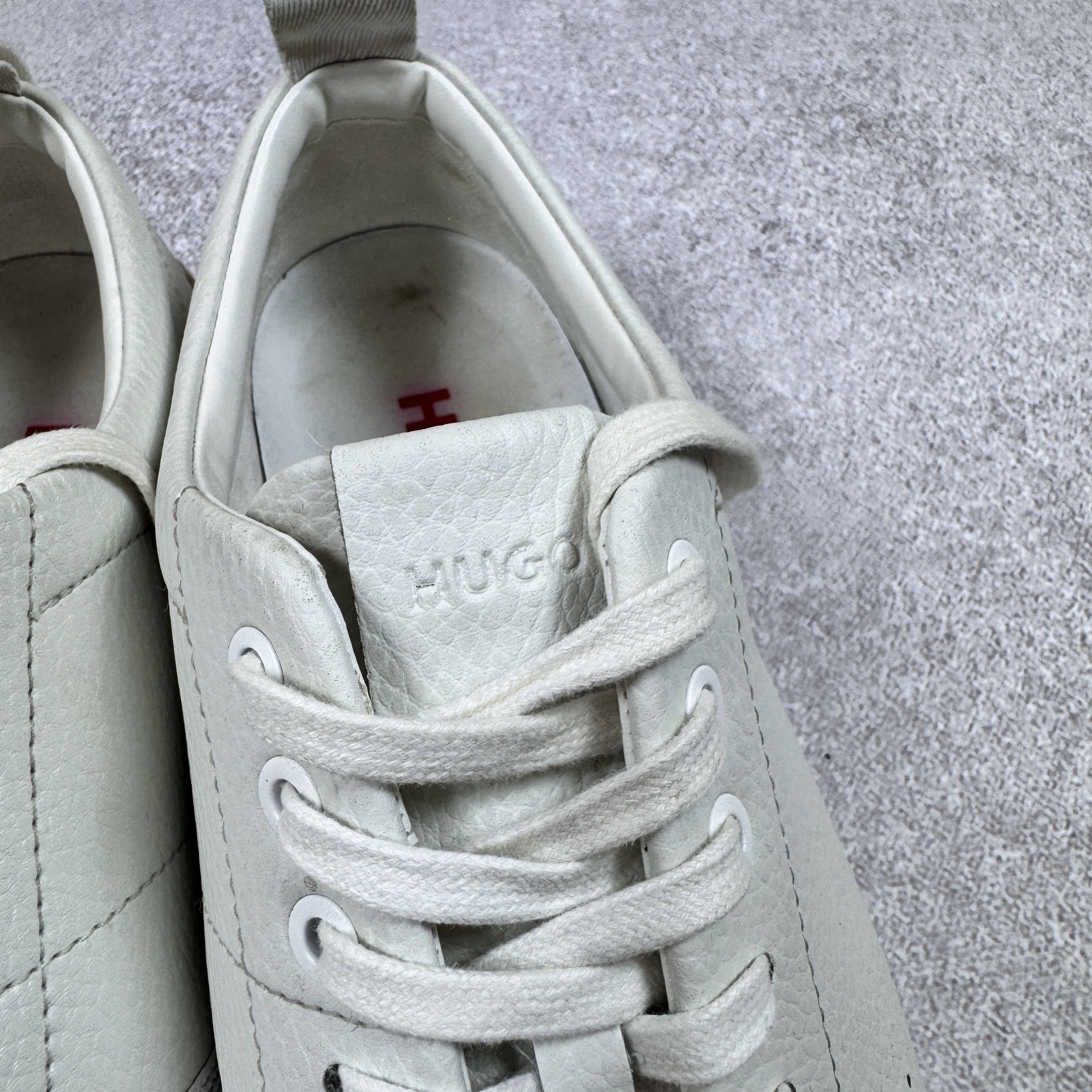 Hugo Boss Hugo Boss 50471315 White Leather Sneakers Size 42 / 27 cm Size US 9 / EU 42 - 11 Thumbnail