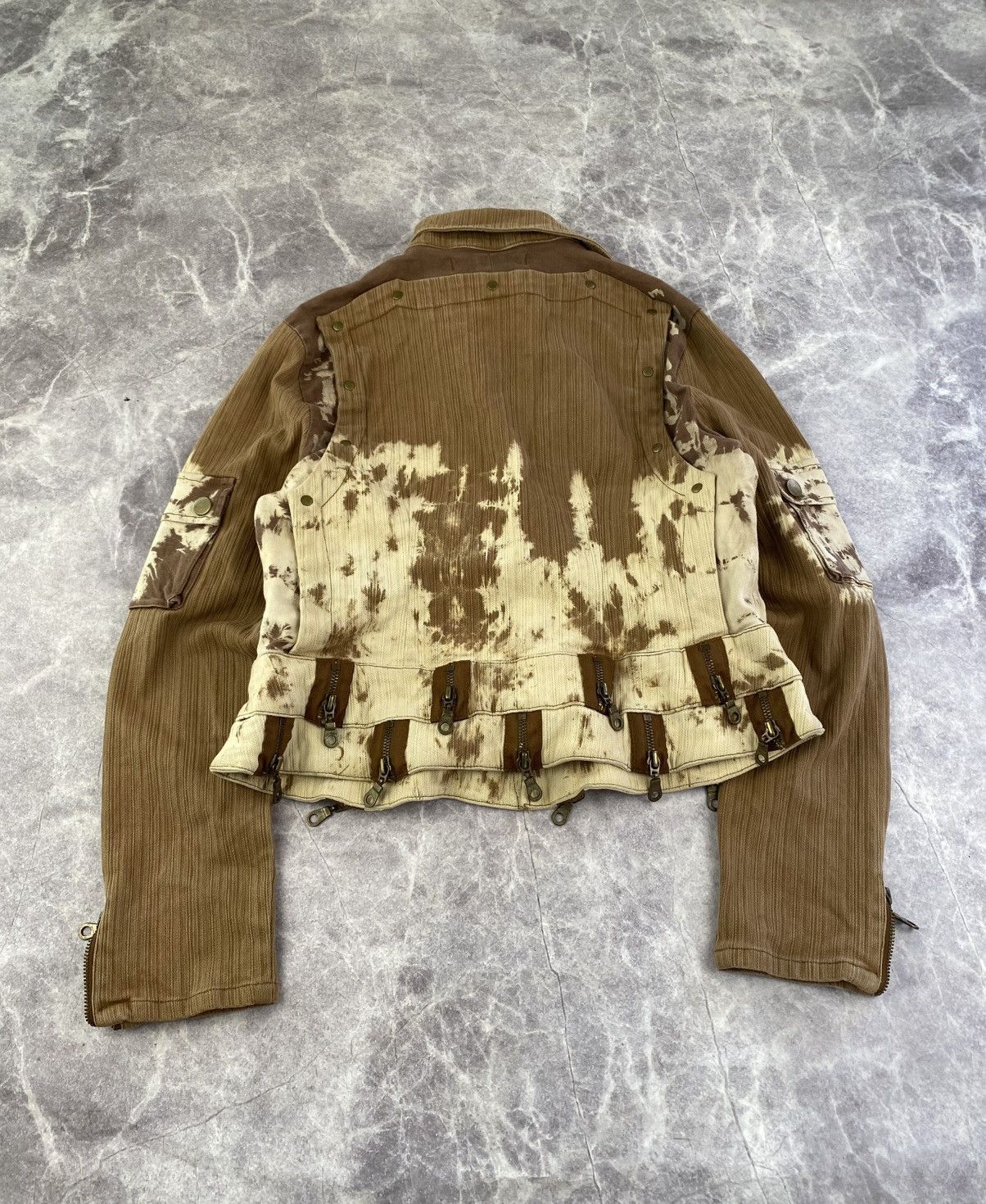 Japanese Brand Vintage multi zip suit DG style Jacket Pants and Skirt Sz: L Size L / US 10 / IT 46 - 4 Thumbnail