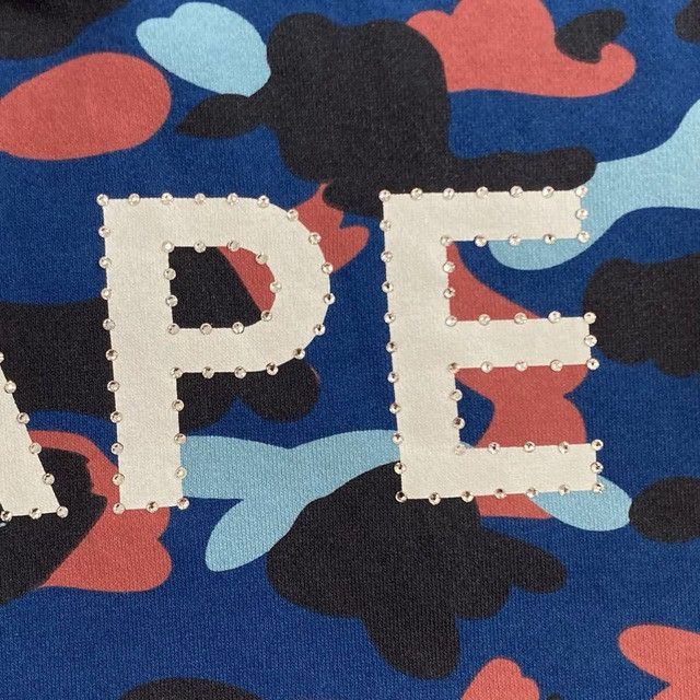 Bape Rhinestone BAPE CAMO Pullover Hoodie a bathing ape Size US L / EU 52-54 / 3 - 4 Thumbnail