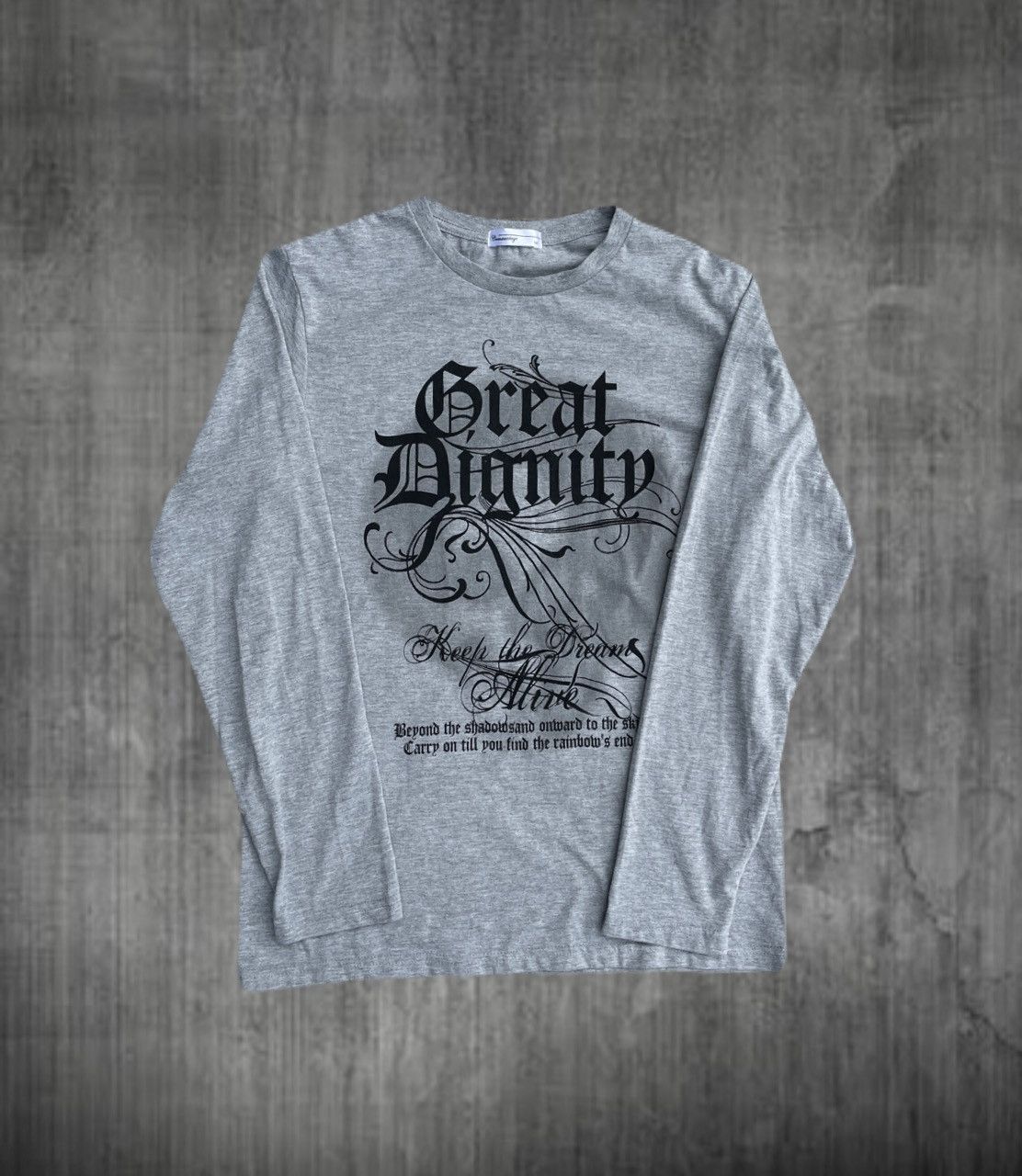 If Six Was Nine 2000s Japanese archive Poem Long Sleeve Tee Vkei Gyaruo Size US S / EU 44-46 / 1 - 1 Thumbnail