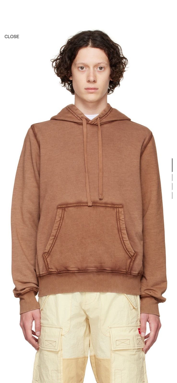 Diesel Brown Diesel Hoodie Size US S / EU 44-46 / 1 - 1 Thumbnail