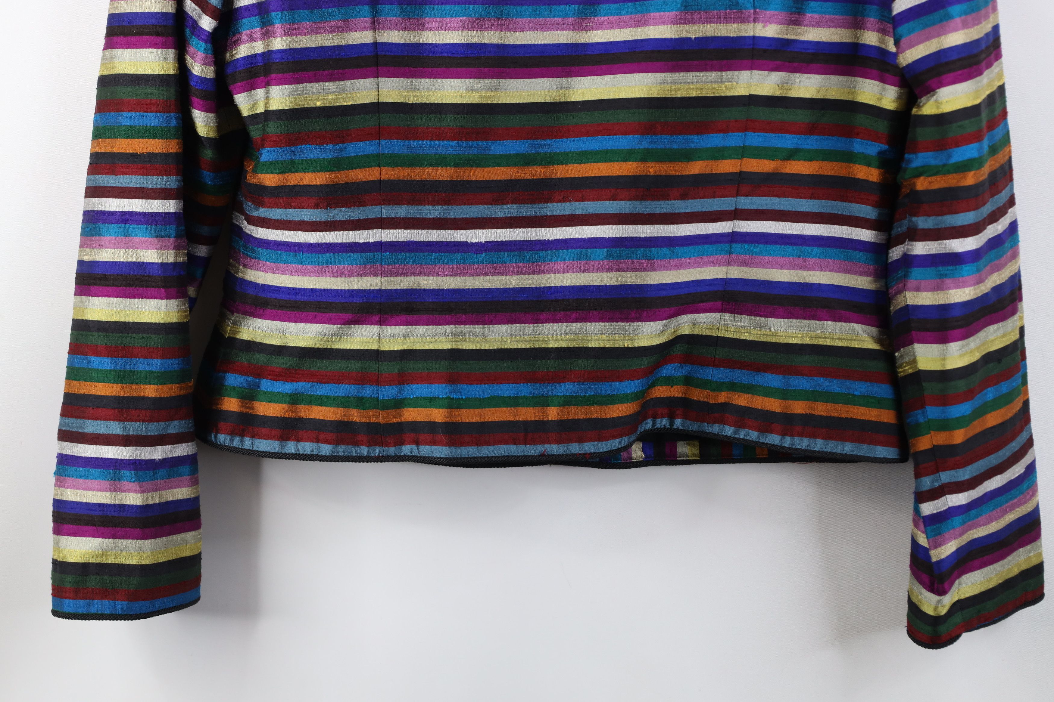 Vintage Vintage 90s Streetwear Striped Suit Coat Blazer Jacket Size L / US 10 / IT 46 - 14 Thumbnail
