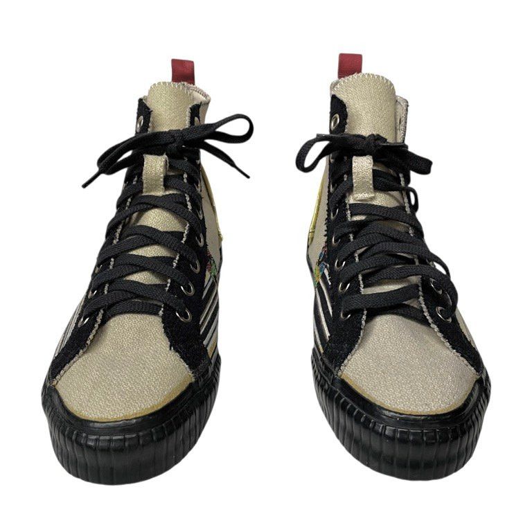 Yohji Yamamoto YOHJI YAMAMOTO POUR HOMME Rokumeikan Patchwork HiTop Shoes S Size US 8 / EU 41 - 2 Thumbnail