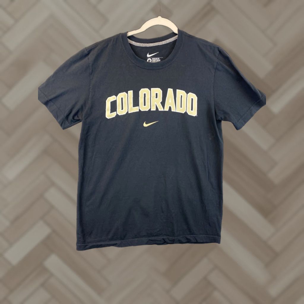 Nike NIKE Men's Medium Black Camo Colorado Rocky Logo T-Shirt 65-8 Size US M / EU 48-50 / 2 - 1 Thumbnail