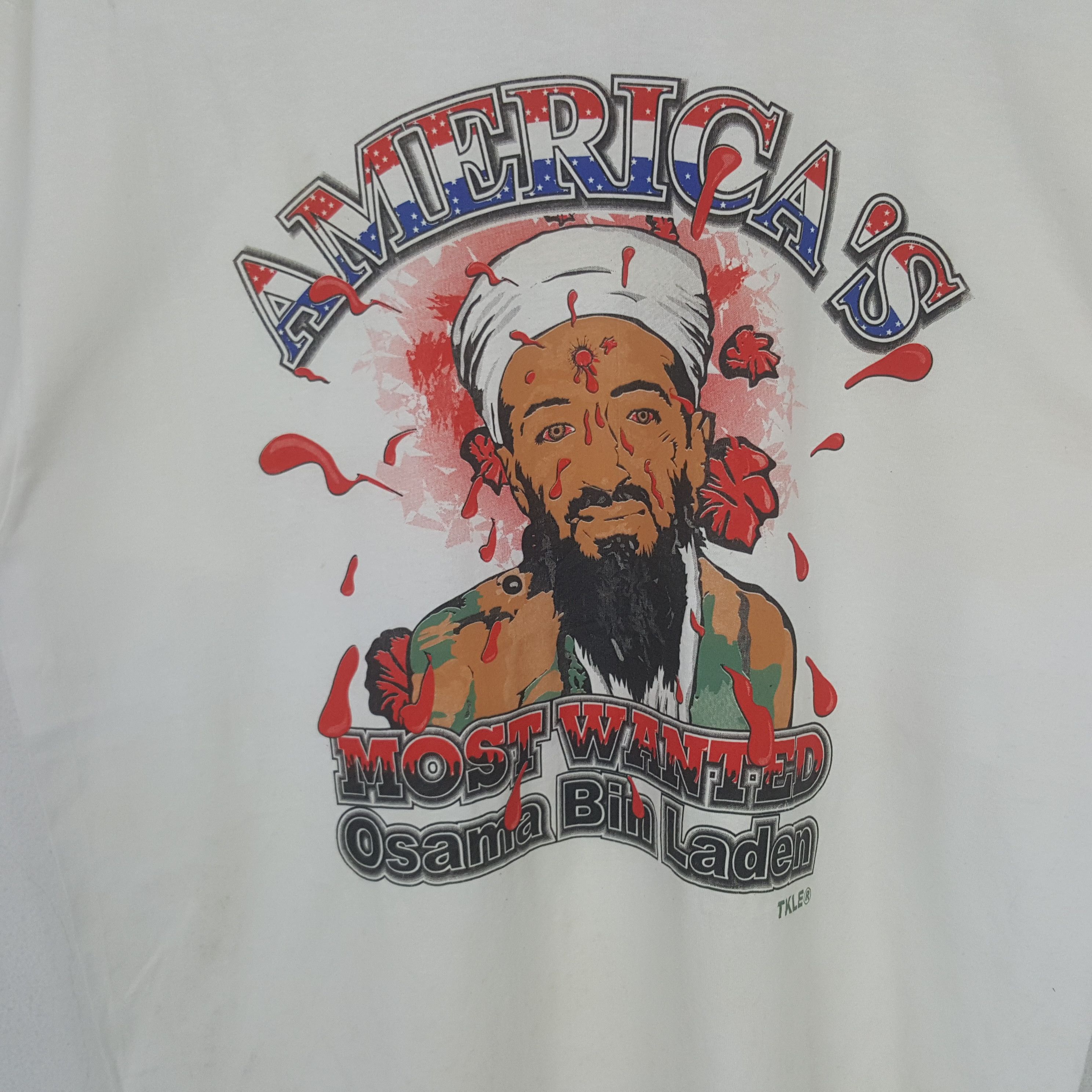 Vintage Vintage Osama Bin Laden American Most Wanted RR27 Size US XL / EU 56 / 4 - 2 Thumbnail