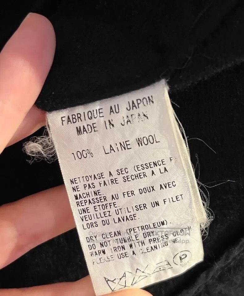 Yohji Yamamoto Yohji Yamamoto Black dovetail felt blazer jacket Size XS / US 0-2 / IT 36-38 - 6 Thumbnail
