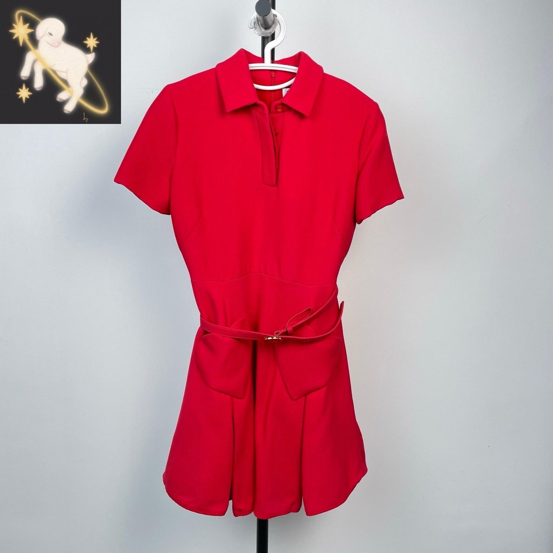 Dior Dior Wool Red Dress 36 Women Size S / US 4 / IT 40 - 1 Thumbnail