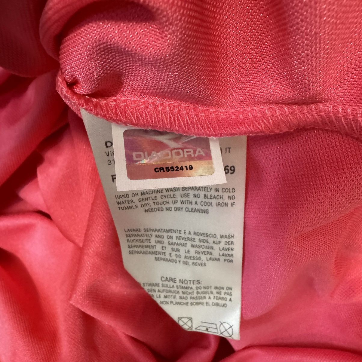 Diadora Italy Seria A referee pink shirt (Bnwt) Size US L / EU 52-54 / 3 - 9 Thumbnail