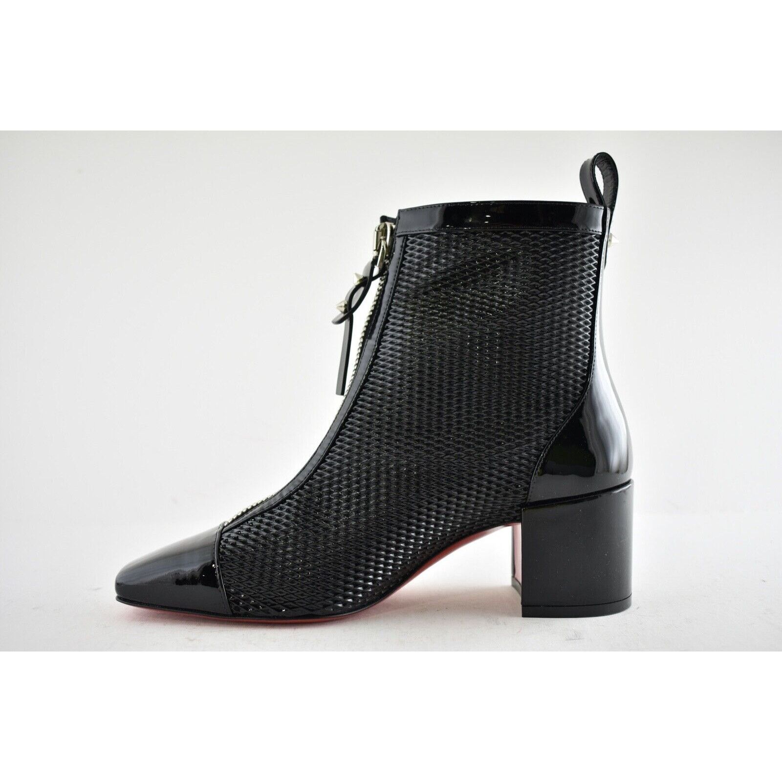 Christian Louboutin Christian Louboutin Kimi 55 Black Patent Leather Block Heel Size US 7.5 / IT 37.5 - 9 Thumbnail