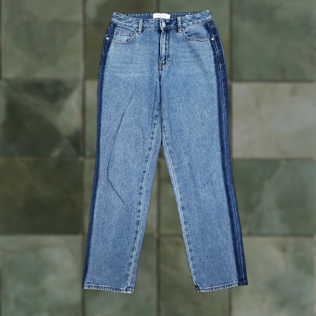 Pacsun Pacsun Womens Mom Jeans Blue Denim Light Wash Casual Extra Large XL Size 42" / US 20 - 1 Thumbnail