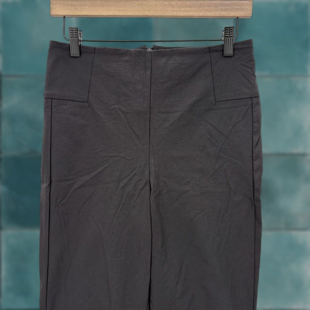 Athleta VINTAGE? No. Athleta Wander Slim Straight Crop Pants Womens 6 Black Stretch Back Zip Career Size 28" / US 6 / IT 42 - 1 Thumbnail