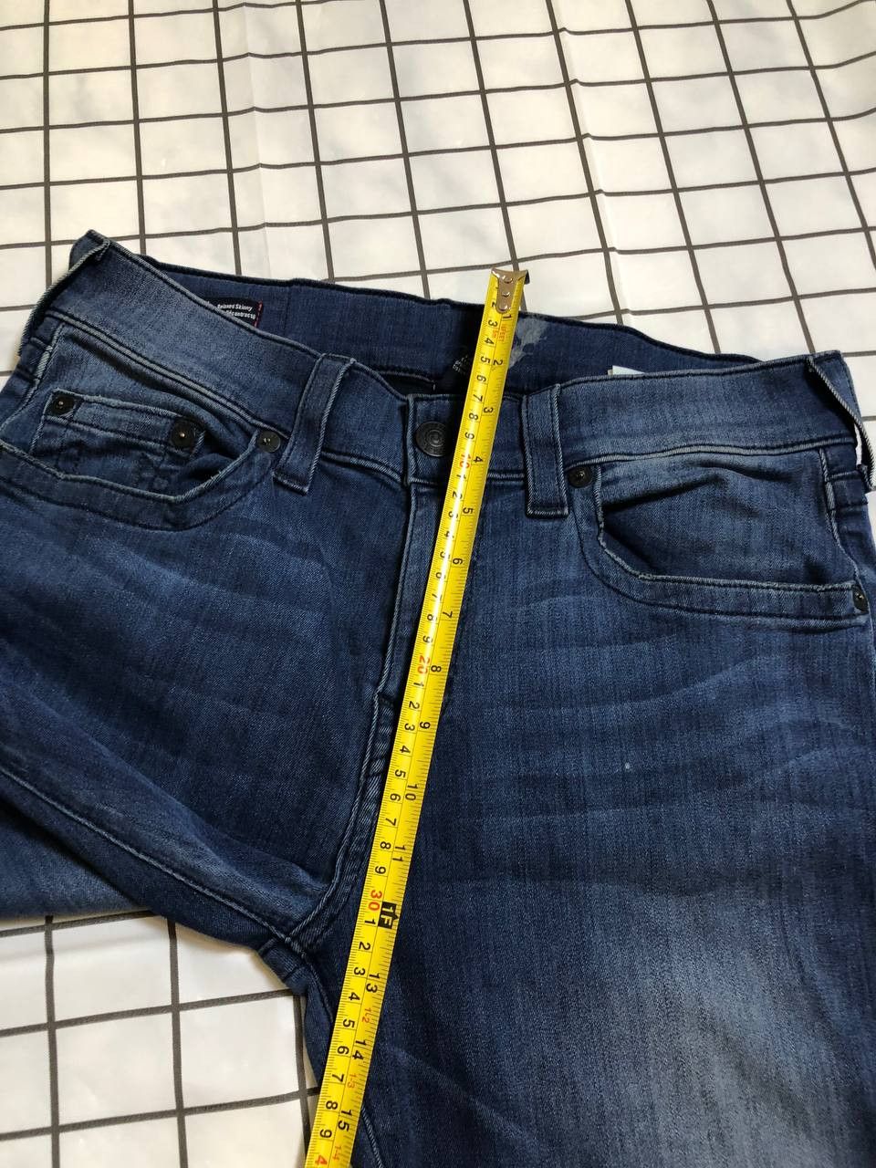 True Religion True Relion Johnny Dark Blue Wash Denim Jeans Size US 32 / EU 48 - 13 Thumbnail