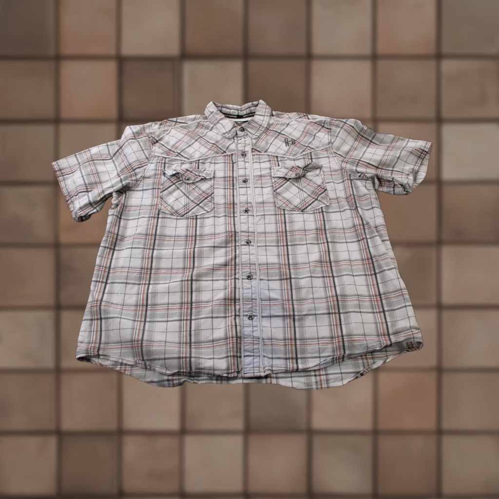 Harley Davidson Harley Davidson Shirt Men 3XL Plaid Snap Motorcycle Logo Biker Riding Country Size US XXL / EU 58 / 5 - 1 Thumbnail