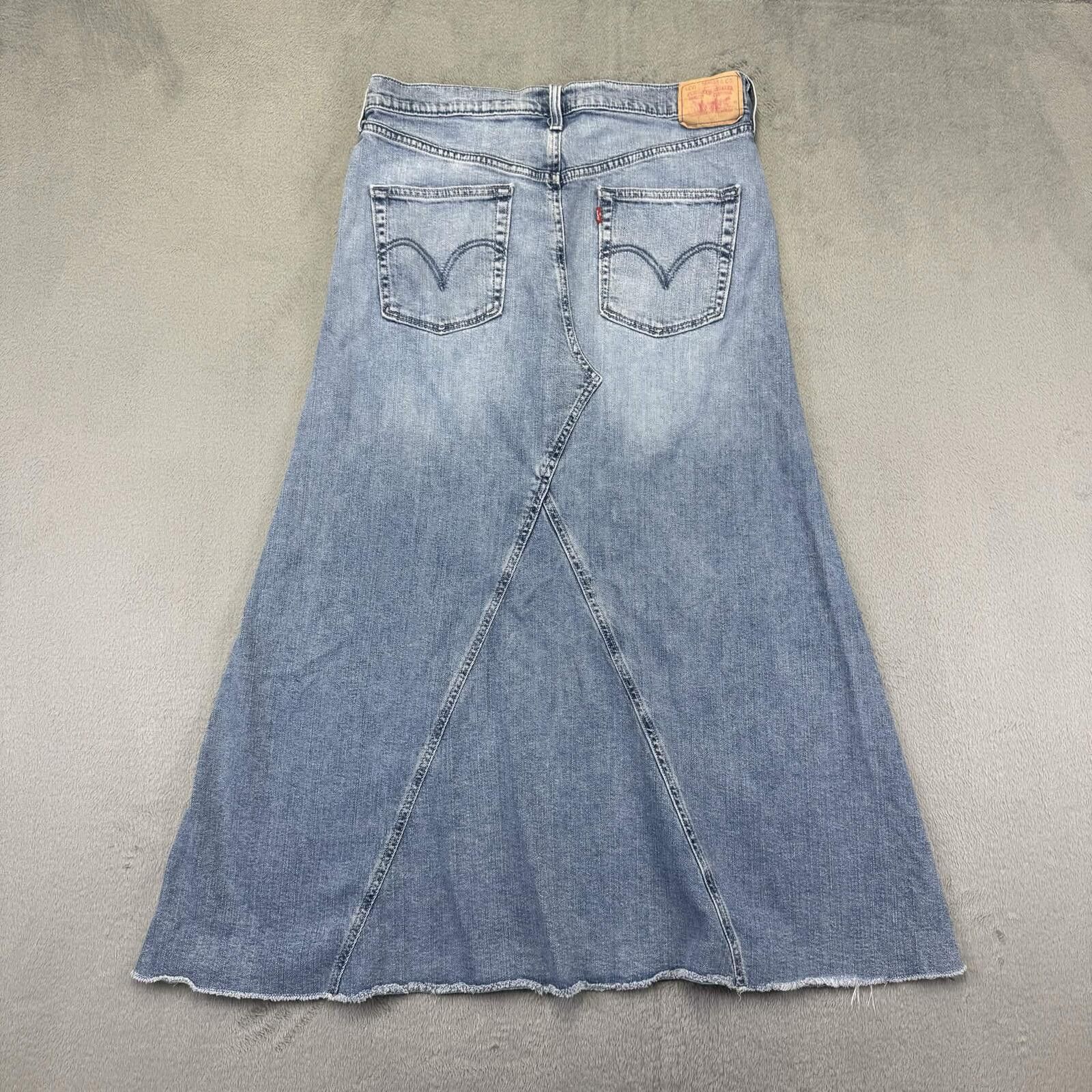 Levi's Levi's Vintage Style Denim Maxi Skirt Size 32" / US 10 / IT 46 - 2 Thumbnail