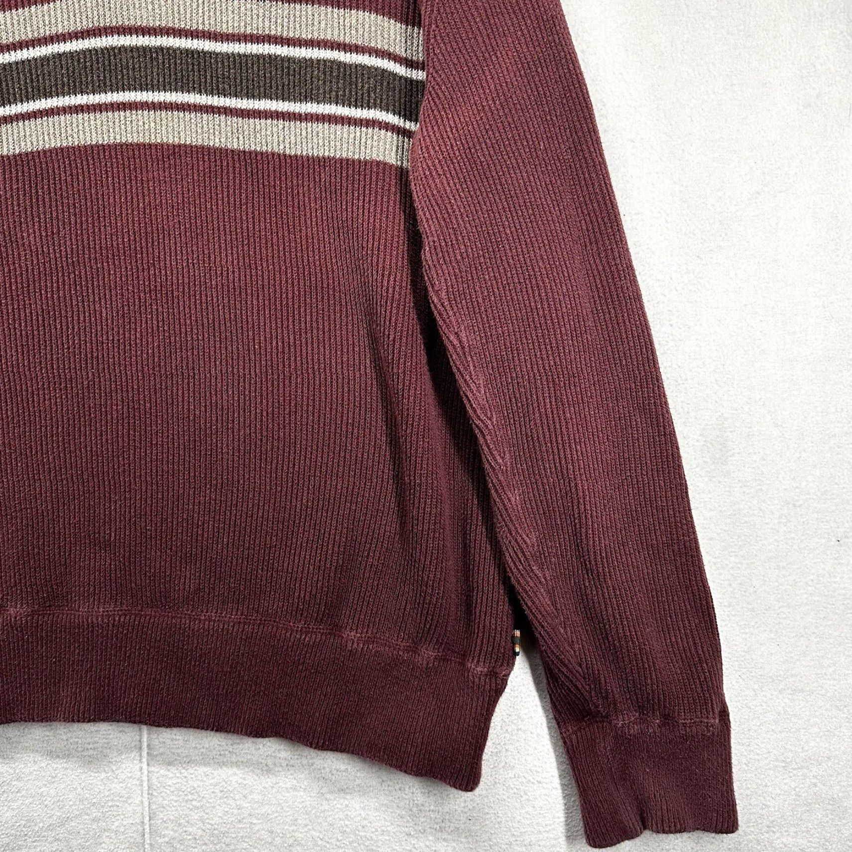 Eddie Bauer VINTAGE Eddie Bauer Sweater Shirt Mens XL Red 1/4 Zip Preppy Striped Heavyweight Ski Hiking Mens Size US XL / EU 56 / 4 - 5 Thumbnail