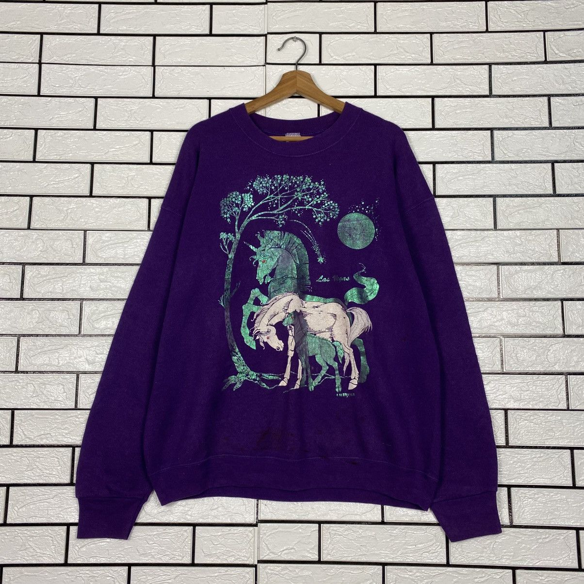 Vintage Vintage Sweatshirt Curyss Made in Usa Big Logo Horse Size US XL / EU 56 / 4 - 2 Thumbnail