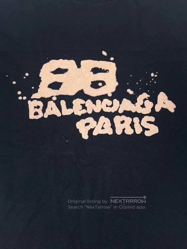 Balenciaga Balenciaga Letter Print Crew Neck Short Sleeve T-Shirt Size US S / EU 44-46 / 1 - 3 Thumbnail