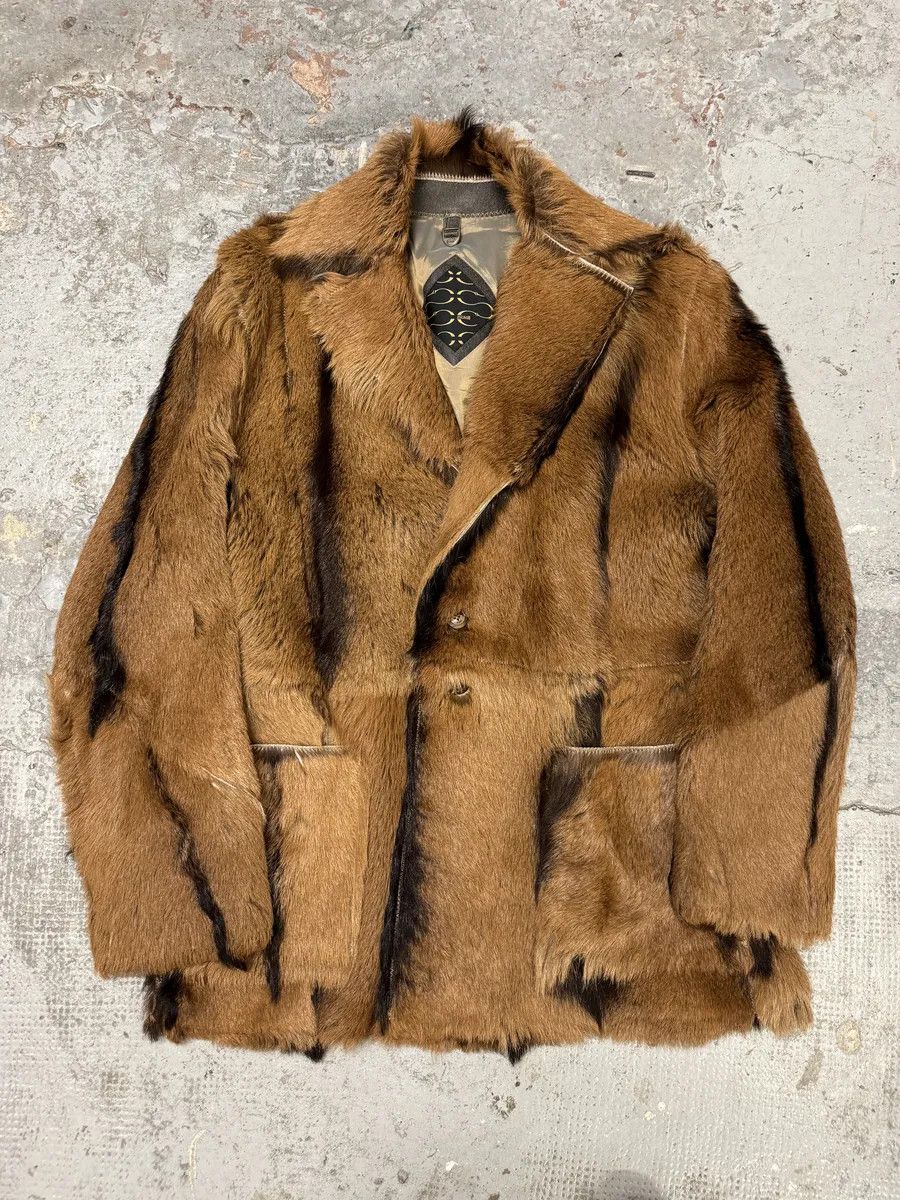 Just Cavalli AW2005 Cavalli Fur Leather Premium Camel Jacket Size US M / EU 48-50 / 2 - 1 Thumbnail