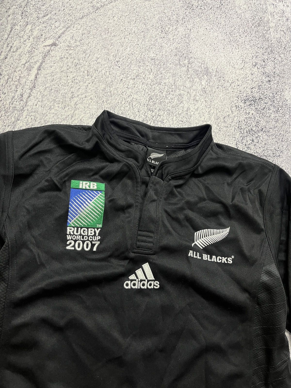 Adidas × Vintage New Zealand All Blacks Adidas World Cup 2007 Rugby Jersey Size US M / EU 48-50 / 2 - 7 Thumbnail