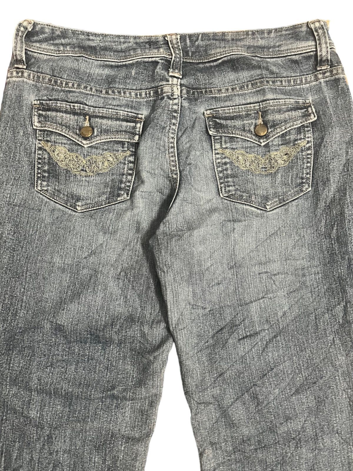 Junya Watanabe Navy Natural Flare Denim Size US 33 - 2 Thumbnail