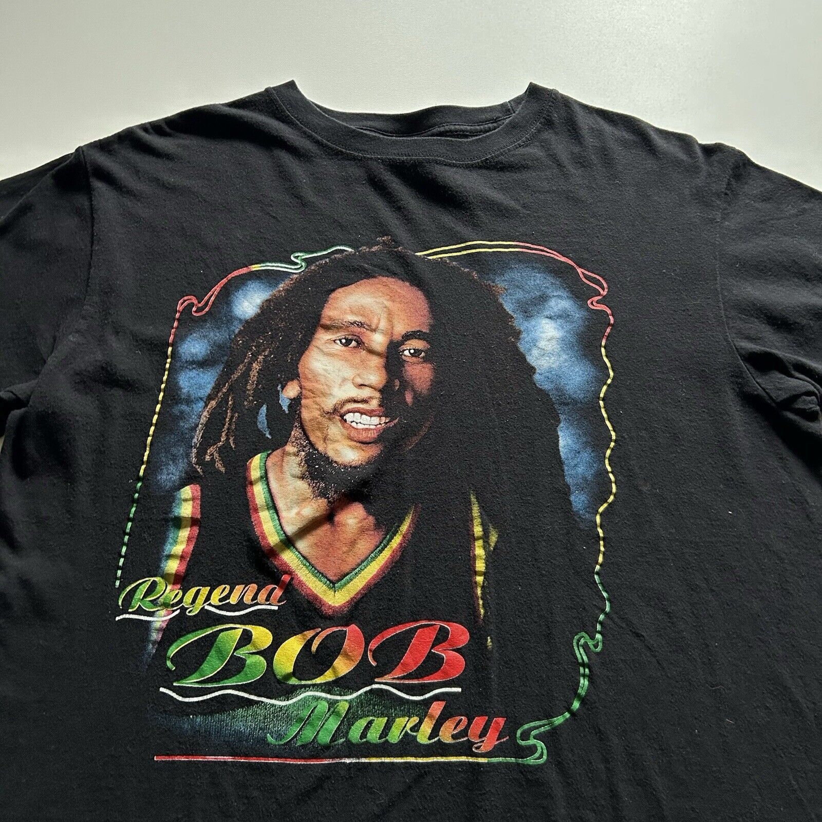 Band Tees Vintage 2000s Bob Marley Legend Graphic T Shirt Medium Boxy Size US M / EU 48-50 / 2 - 2 Thumbnail